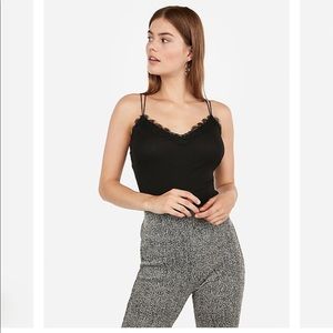 Lace Trim Strappy Cami